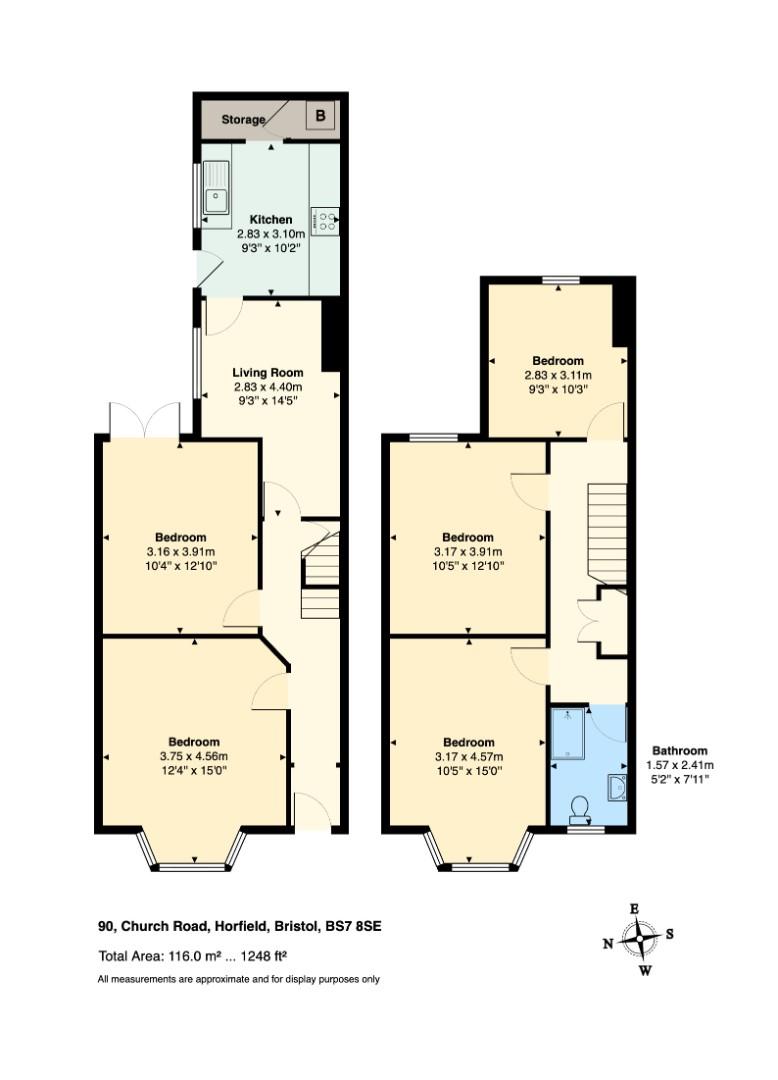 Floorplan for Church Road, Horfield, Bristol